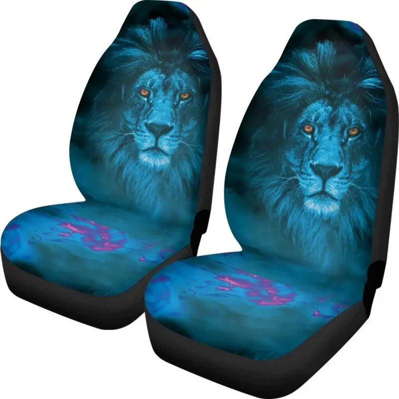 

Animal Print Pair 2 Front Covers Cover for Seat Protector Car Accessory