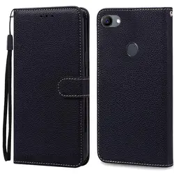 Elegant Wallet Leather Phone Case - Premium Protective Cover for Oppo A3S (Black)