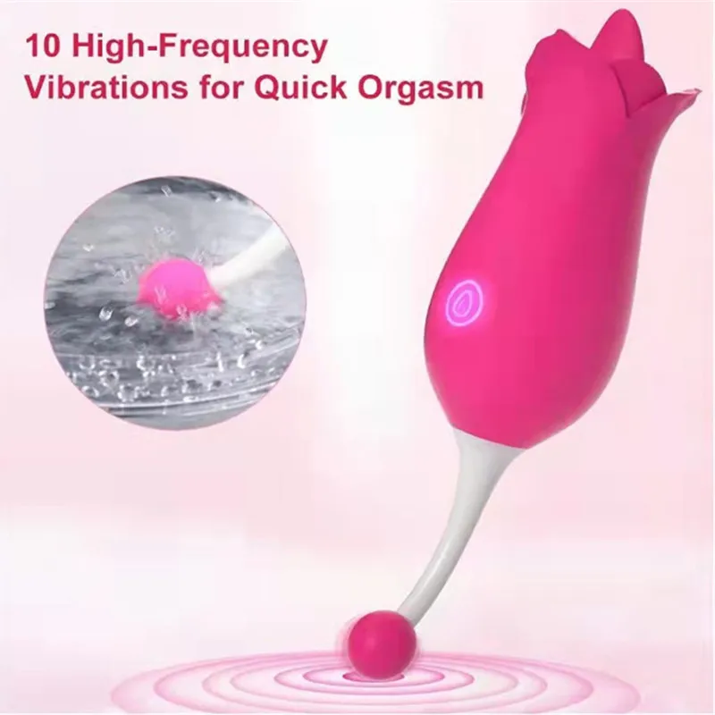 Silicone Adult Sex Toys For Women Female Girl Oral Vibrator Pussy Licker Deep Tongue Sucking Clit Sucker Vagina Stimulator images - 6