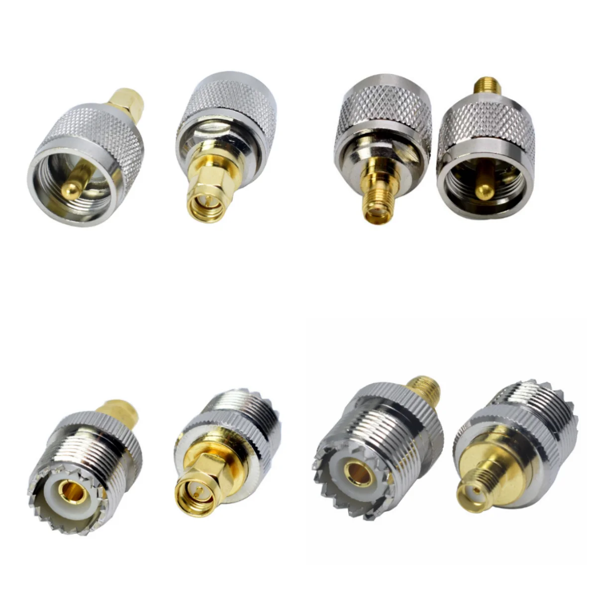 1Pc Uhf Adapter So239 Pl259 Uhf A Sma Maschio E Femmina Rf Coassiale Dritto Connettore Rf