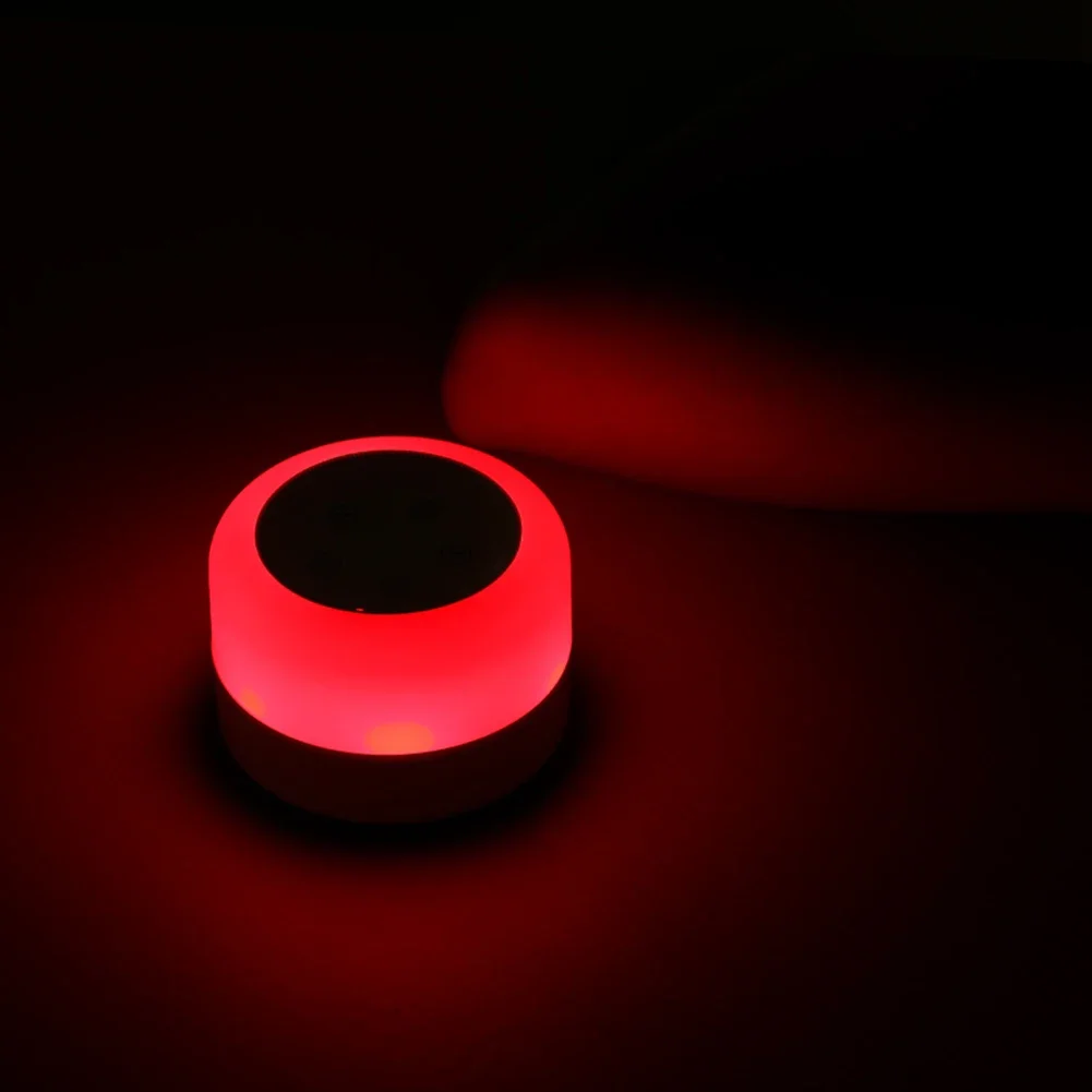 White Noise Machine with Night Light Sleeping Relaxation for Baby Portable Touch Adjustable USB Rechargeable for Home Travel
