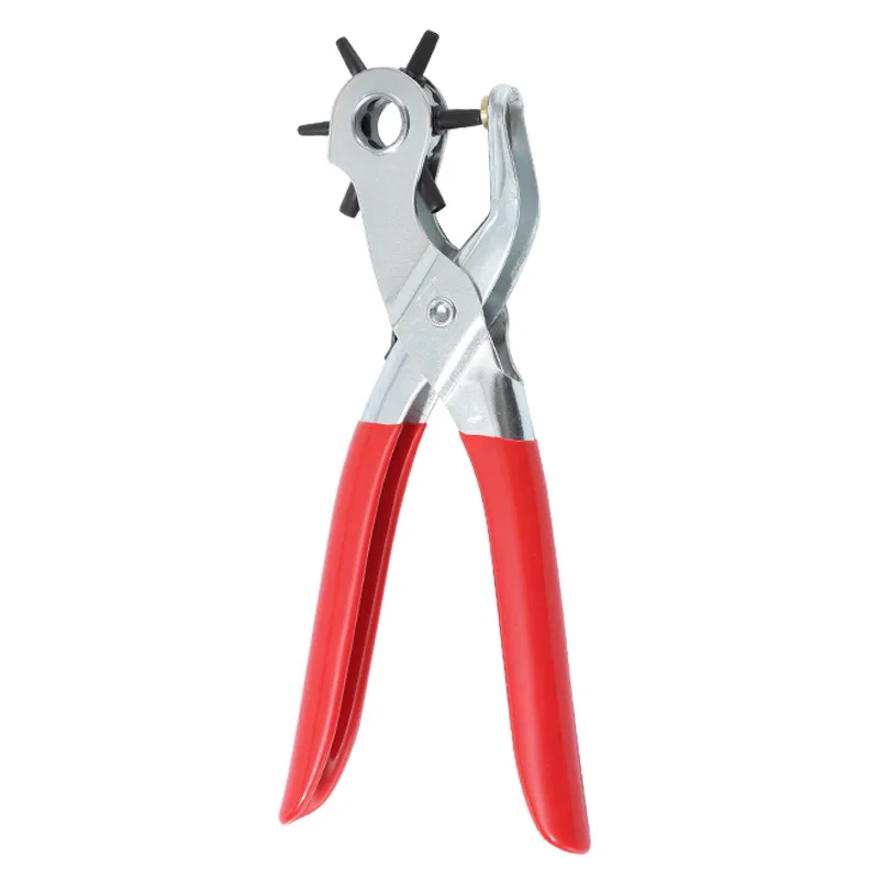 Leather Punch Multi-Function Belt Hole Punch Plier Round Punching Machine Watchband Strap Leathercraft Household Hand Tool