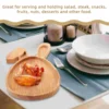Rabbit Serving Tray Wood Fruit Jewelry Desktop Plate Wooden Baby Delicate Decor Easter Bunny 4