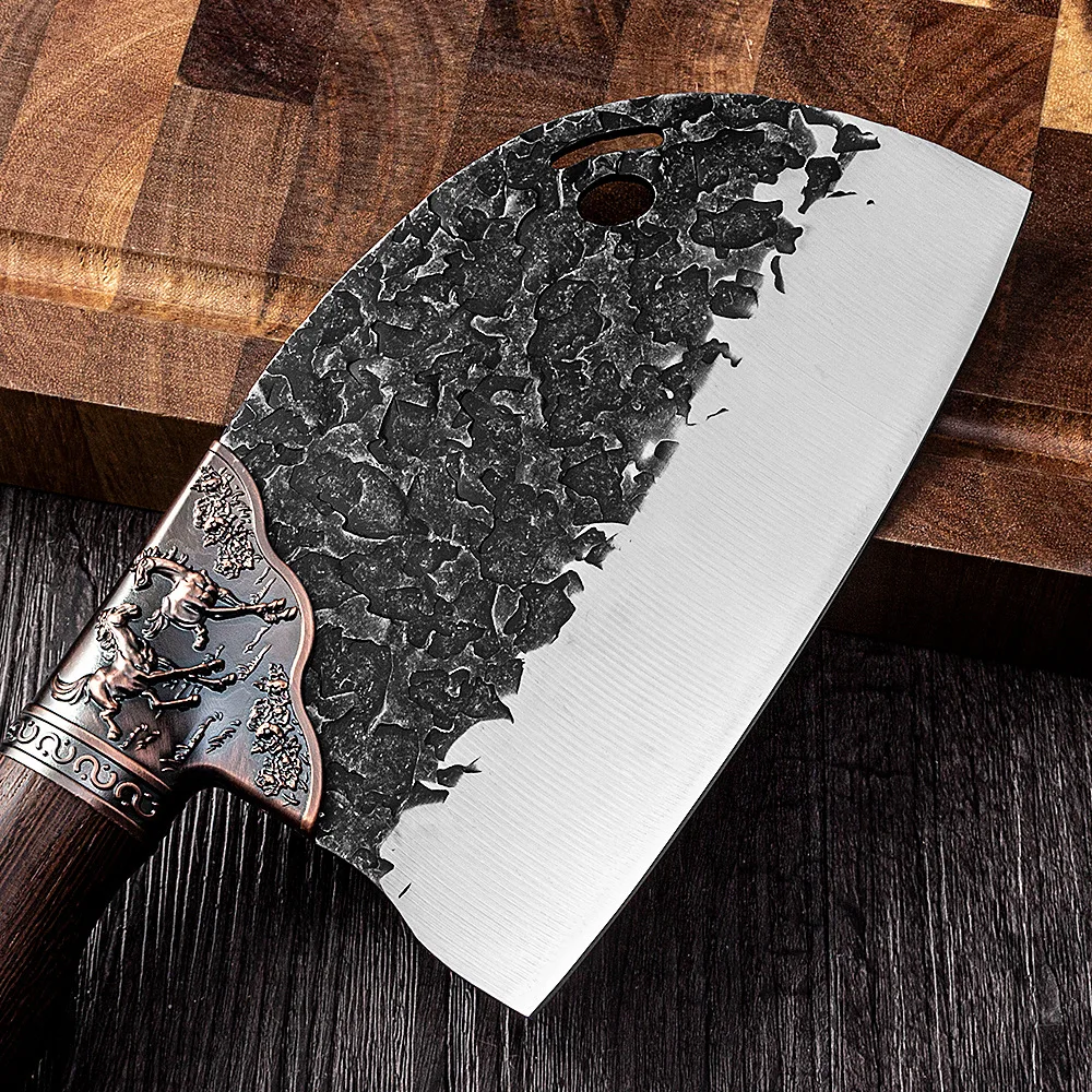 Lion Heavy-Duty Butcher Knife Meat Cleaver Hand Forged