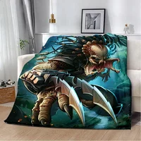 Hot Movie Aliens vs Predators Printed Picnic Blankets Warm Blanket Soft and Comfortable Blanket Home Travel Birthday Gift 1