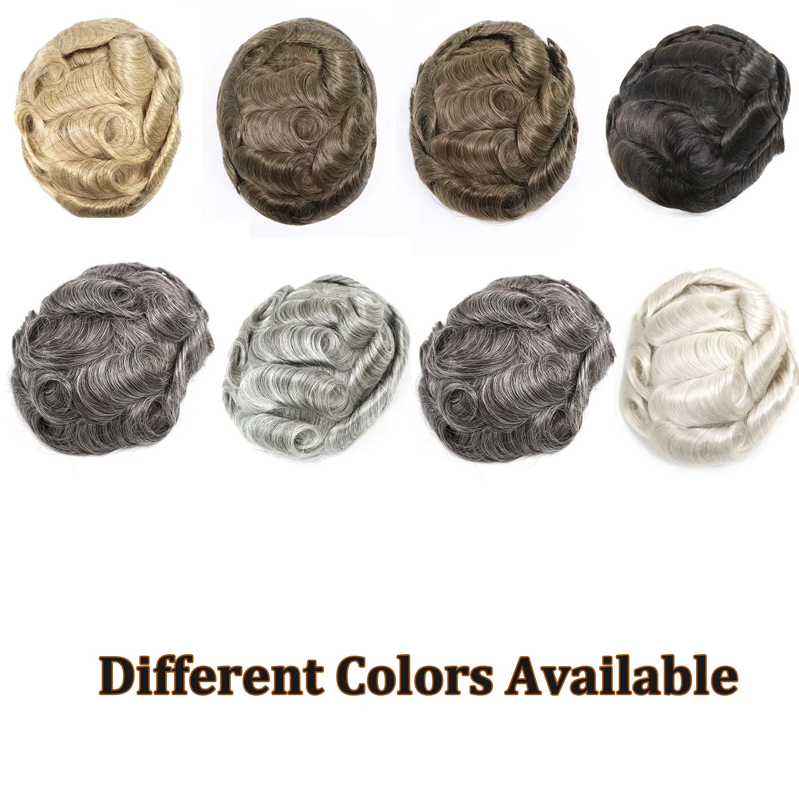 Human Hair Toupee for Men 6x8/8x10 human hair toupee