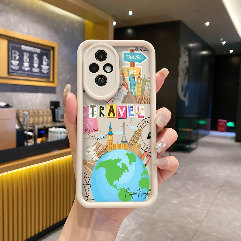 Minimalist Summer World Travel Soft Phone Case