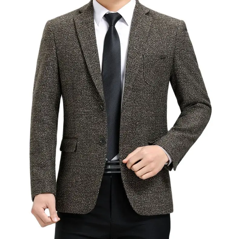 Batmo high quality smart plaid casual blazer men,men's casual suits,men's jackets plus-size M-3XL 507