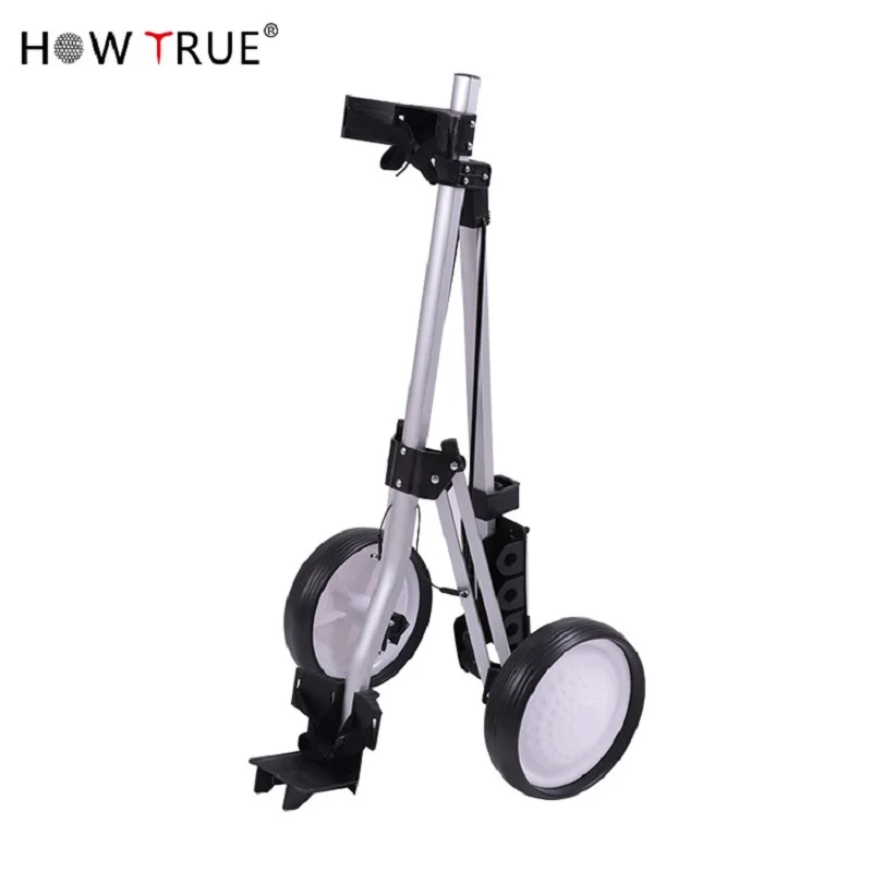 2 Wheel Folding Aluminum Frame Golf Push Cart Trolley Hot On Sell