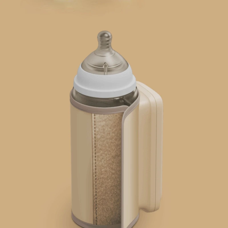 Wireless thermostatic milk warmer, rechargeable anhydrous milk warmer, winter night milk artifact, bottle insulation cover