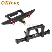 Metal Front and Rear Bumper with Tow Hook for TRX4M Defender 1/18 RC Crawler Car Upgrade Parts Accessories O08 2
