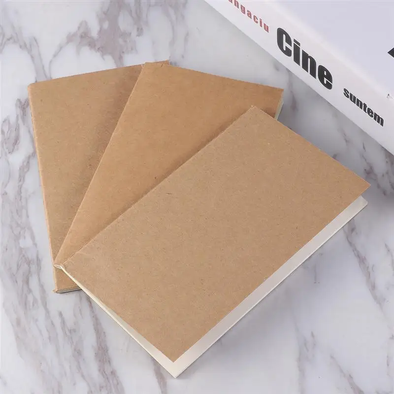 12pcs Notebook Kraft Journal Notebooks Unlined Blank Mini Pad Notepad Diary Notebooks For Works Organizer Paper For Work - 2