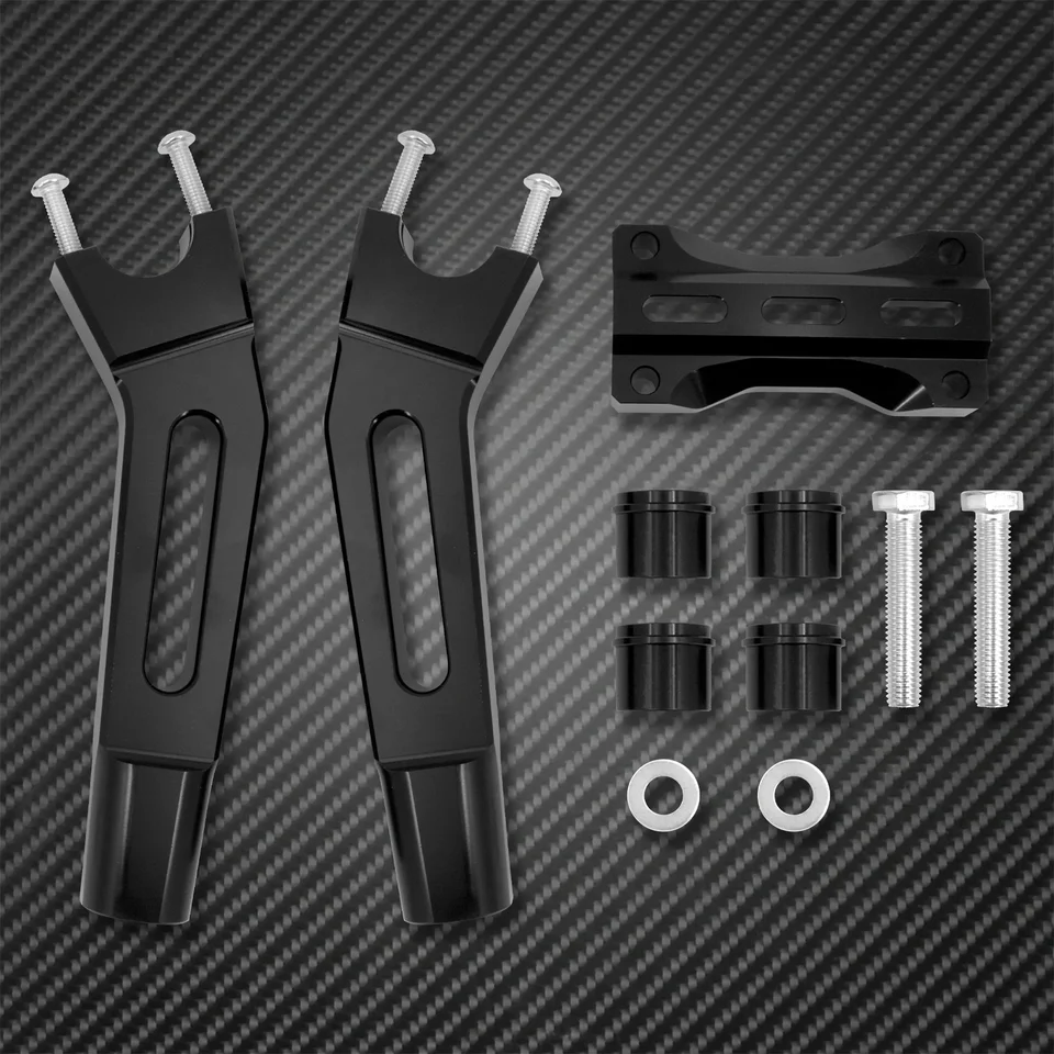 Rehausseur De Guidon Pour Harley Davidson - 3 Pouces De Haut, Serrage 1,25", Pour Touring, Softail, Sportster, Dyna