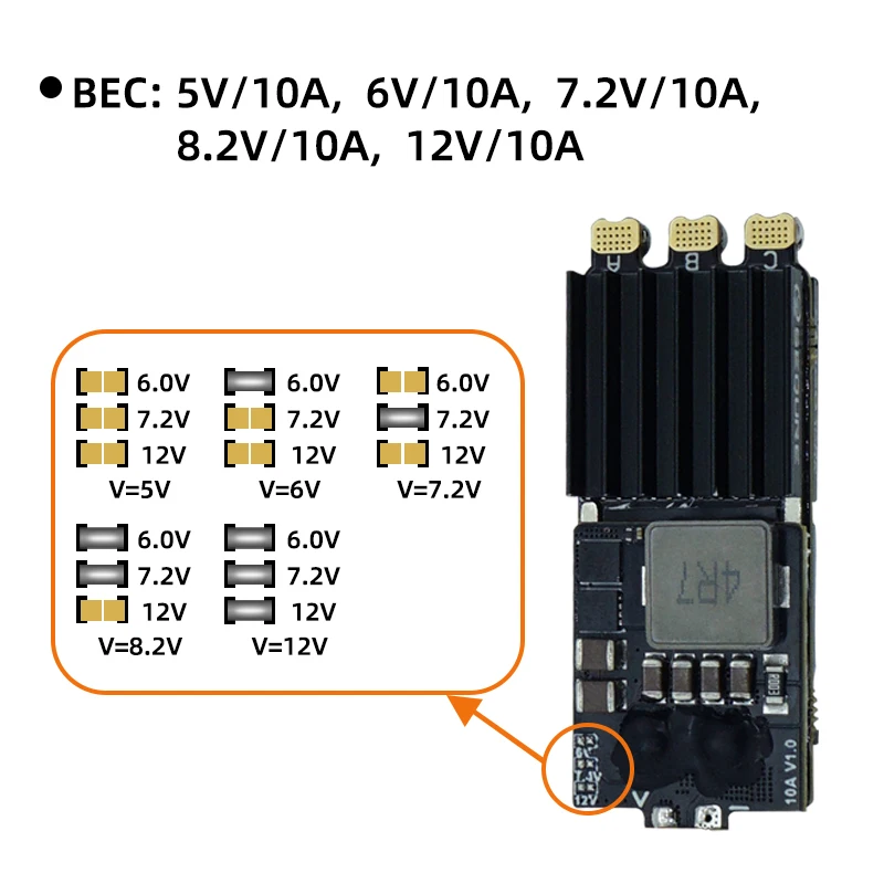 SEQURE 28120 Brushless ESC 2-8S Power Supply 120A BLHeli_32 AM32 Firmware Support 128KHz PWM Frequency for FPV Racing Drone