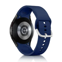 Premium Silicone Sport Watch Strap - Versatile 20mm Band - Watch 4 40mm 44mm (Mind Blue)