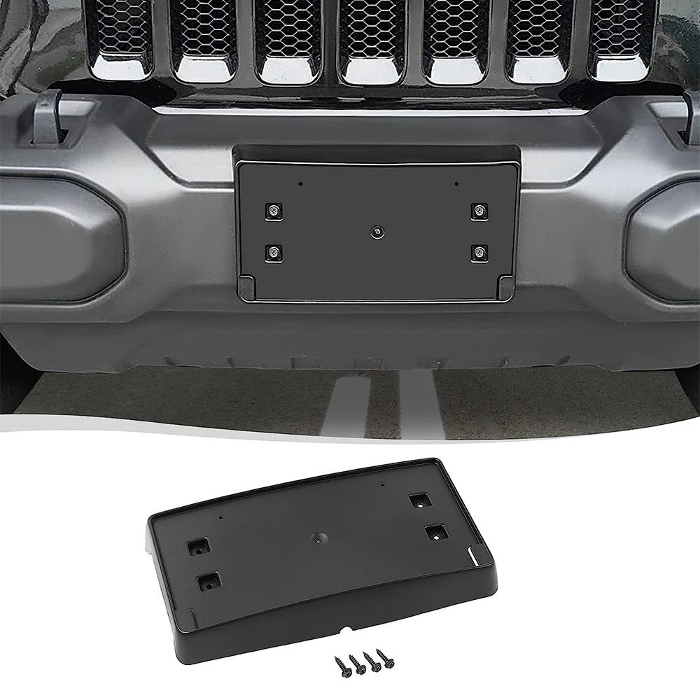 

Front License Plate Mounting Bracket For Jeep Wrangler JL JLU JT Gladiator 2018-2023+ Car Exterior Accessories