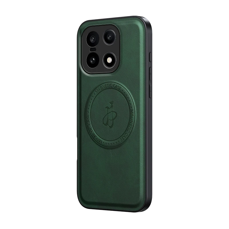 Leather Stand Case with Magnetic Holder and Camera Protector