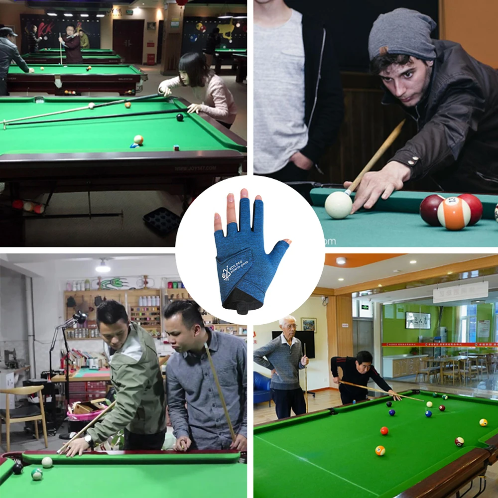 Polyester fiber billiard gloves, breathable billiard accessories, thickened mesh surface, table tennis supplies2234