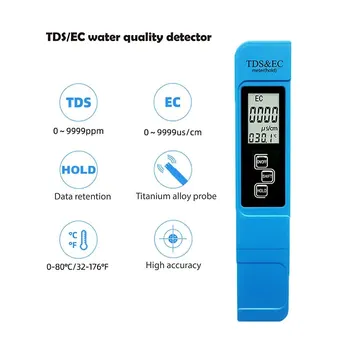 2pcs tds מד מד מטר 0ph דיוק גבוה eph מטר 0-9990pm 5