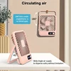 New Small Fans Handy Rechargeable Long Life Ultra-thin Desktop Fan Large Wind Super Quiet Folding Handheld Table Fan 3