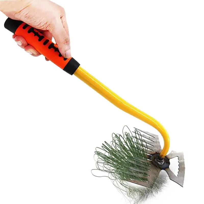 

Garden Weeding Tools Weeding Digging Grass Shovel Lawn Root Remover Hand Weeder Tool With Long Handle And Multi-teeth For Farm