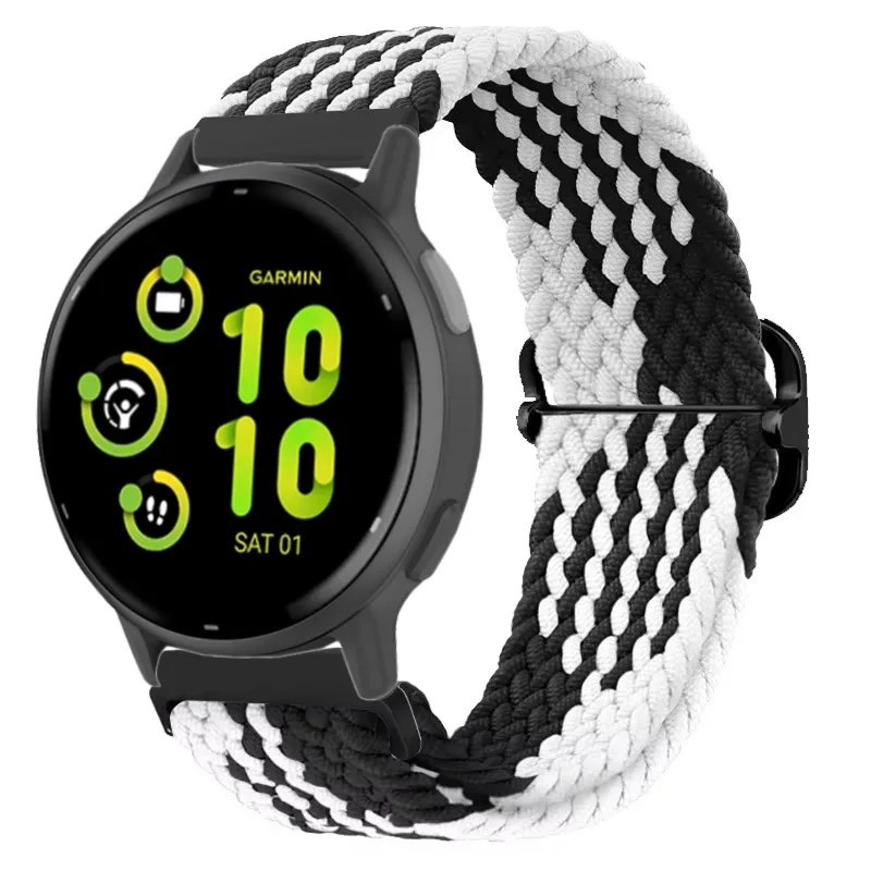 Nylon Braided Solo Loop Strap - 20mm/22mm Sports Bracelet Wristband