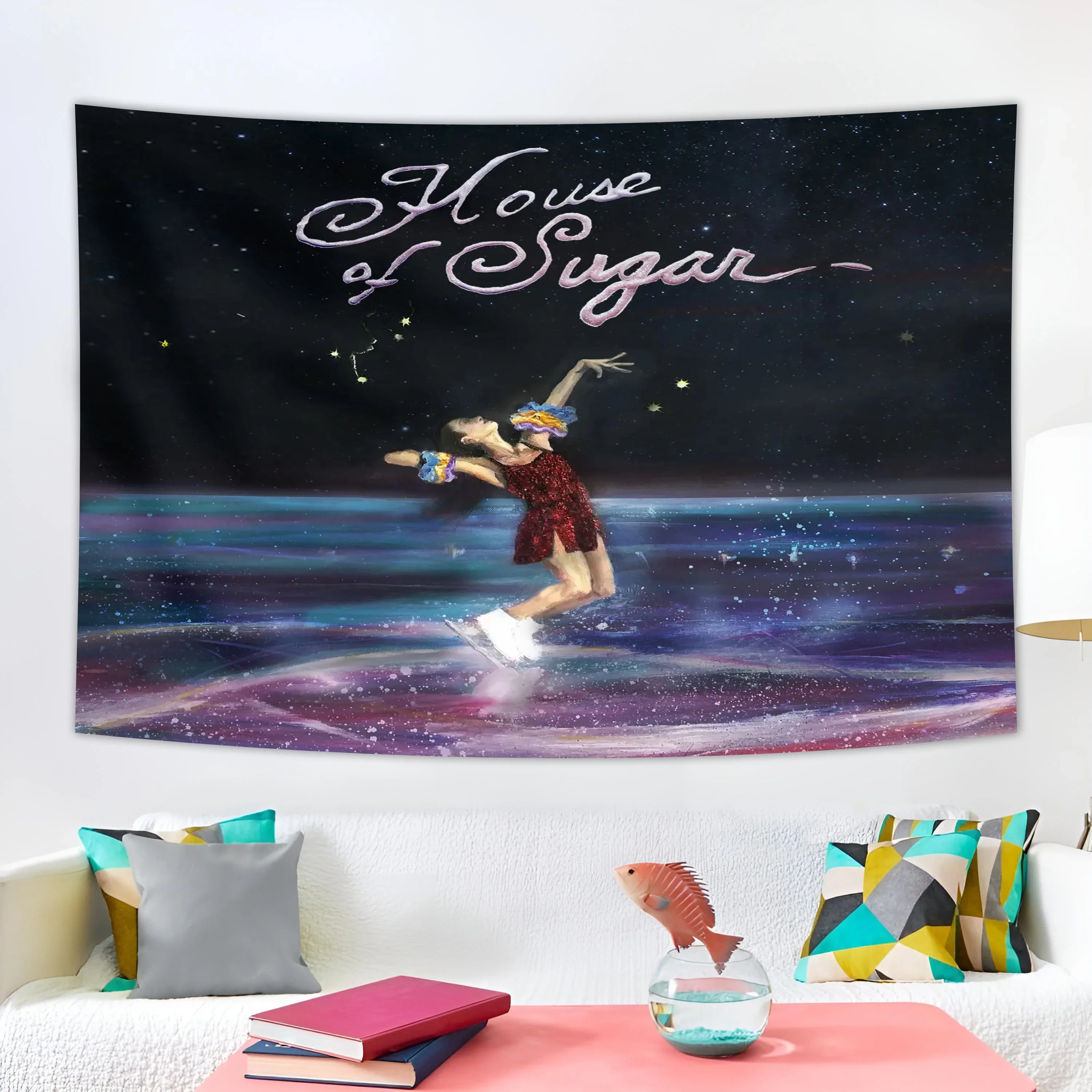 3x5ft Alex G Poster Trick Album Cover Tapestry Art Poster and Wall Art Hanging Decor for Modern Family Tapiz Pared