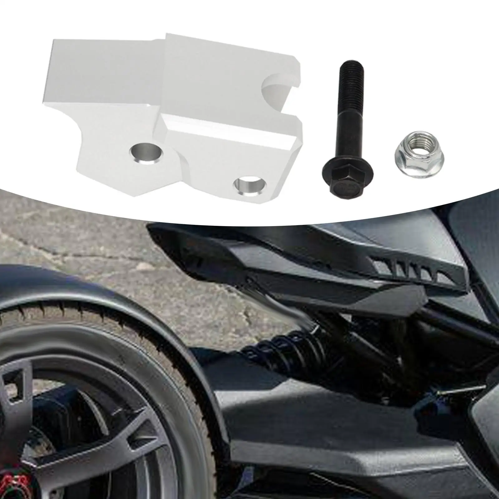 

Rear Shock Lift Set Accessories Easy to Use Anodizing Auto Parts for Bombardier Can-am Rally 2021 and below Ryker 600-900