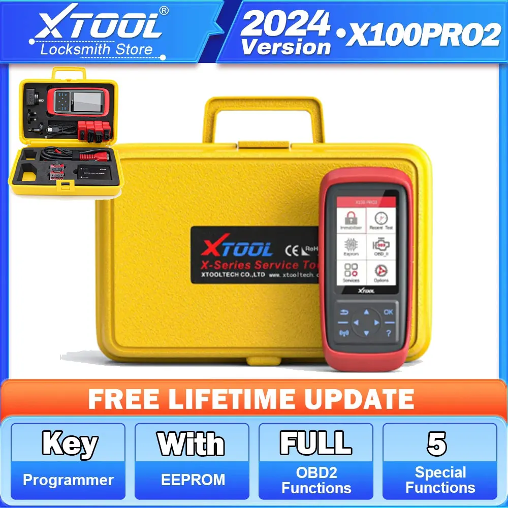 

XTOOL X100 PRO2 Auto Key Programmer Automotive Scanner IMMO Car OBD2 Code Reader Diagnostic Tool With EEPROM Adapter Free Update