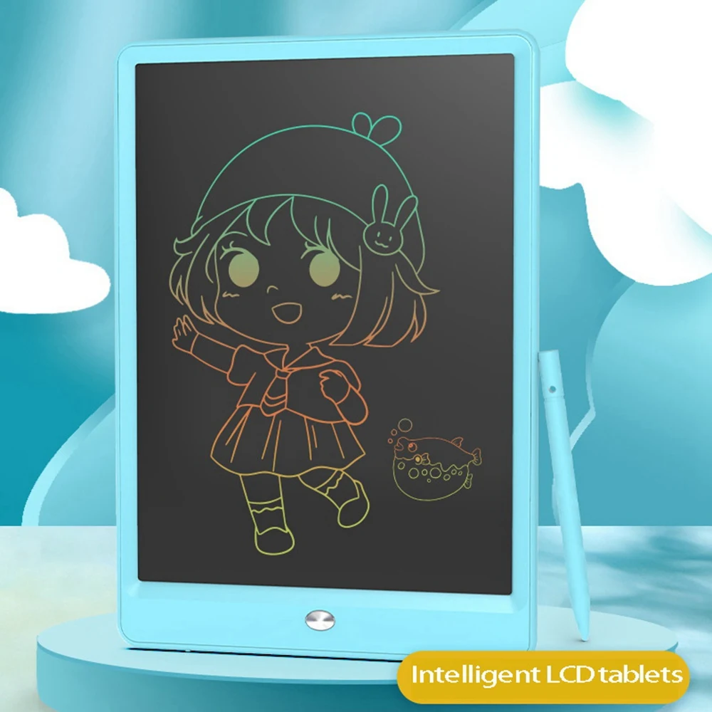 -LCD 쓰기 패드 색상 10 인치 전자 그래픽 낙서 패드 어린이와 성인 홈 학교 사무실 쓰기 패드
