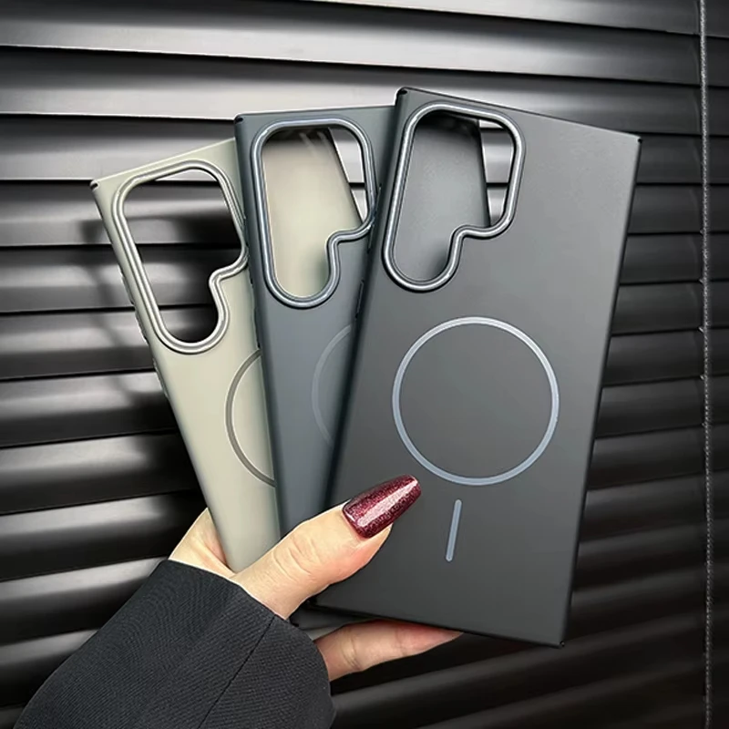 Magsafe Magnetic Wireless Charging Shockproof Matte Case - Durable Hard Cover