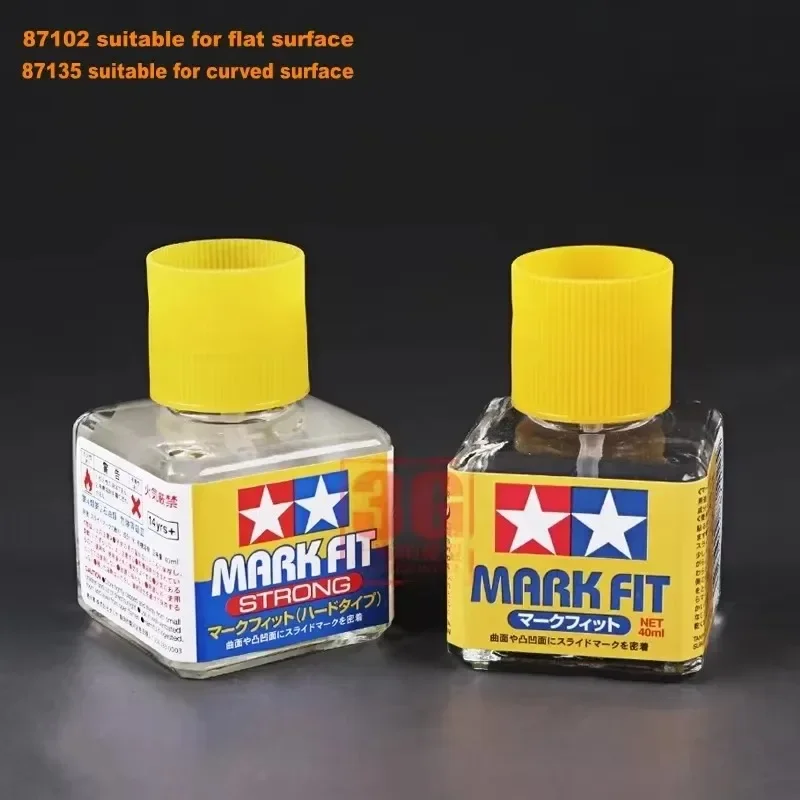 Model Tools Tamiya Mark Fit Decal Solution Softer Adhensive 40ml 87102 87135 87176 For Assembly Model Hobby Building DIY
