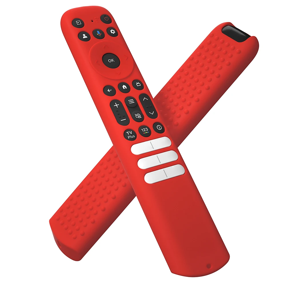 Silicone Cover with Lanyard Protective Case Shockproof Protective Cover Shell for TCL Q6 Q7 QM8 S4 S3 Series TV Remote Control 4