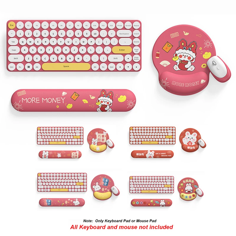 Keyboard Mouse Wrist Rest Pad Set Ergonomic Memory Foam Hand Palm Rest