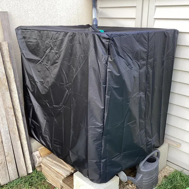 Kültéri Esővíz Tartály Védő Borítója 1000L Ibc Konténer Fényvédő Uv-Ellenes Borító 275 Gallon Fejléc Vízálló Fedél - Image 6