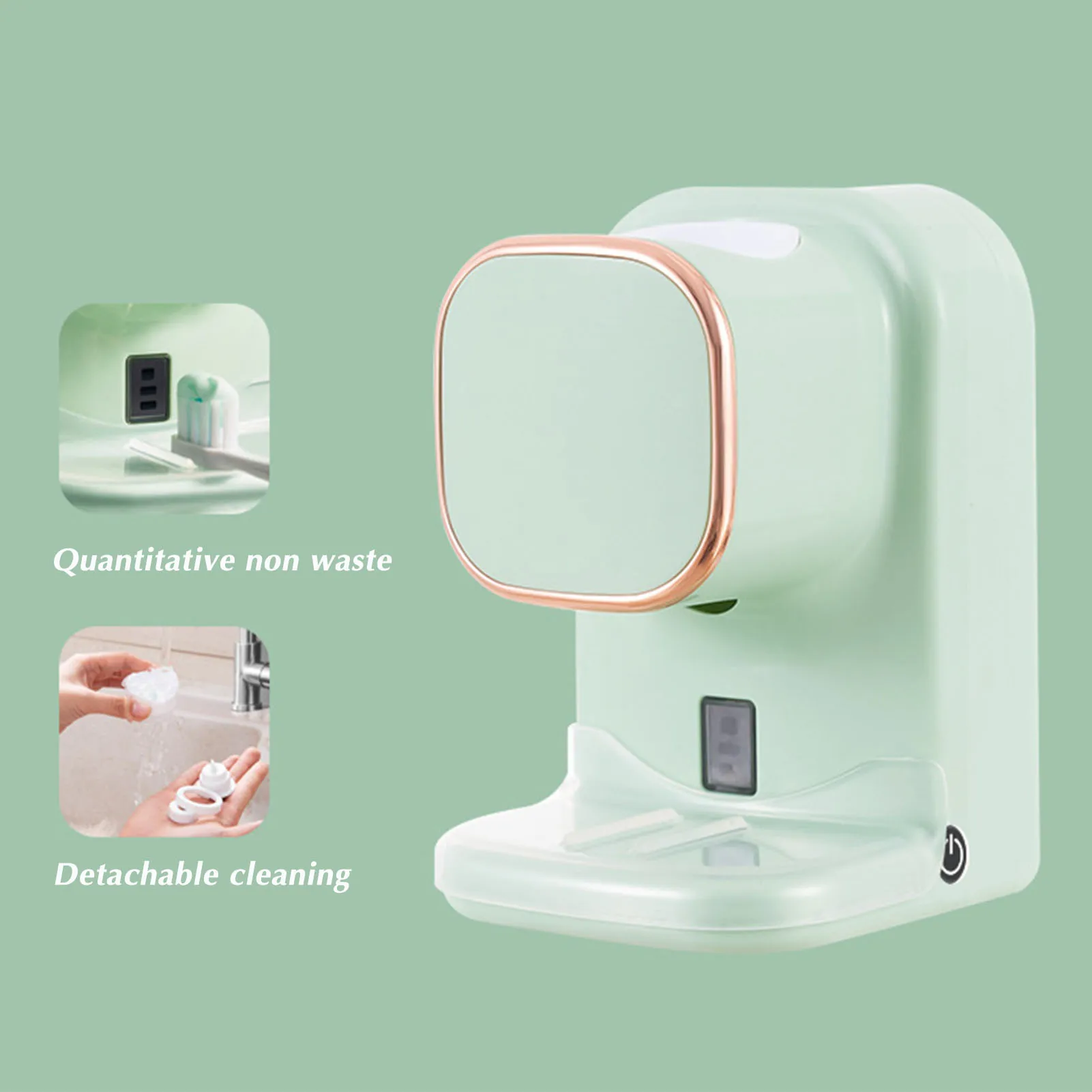 

Automatic Toothpaste Dispenser Detachable Easy Installation Toothpaste Dispenser for Family Washroom Bathroom NOV99