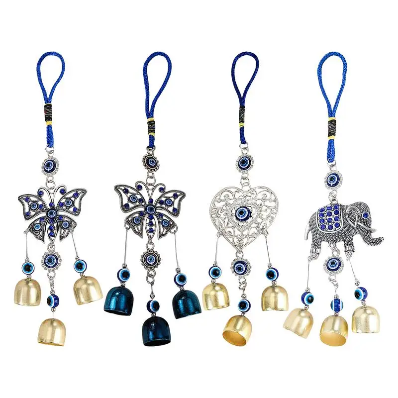 Blue Evil Eye Wind Chime Amulet Home Decor