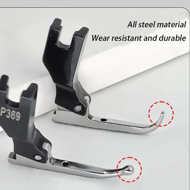 Fabric Presser Foot - No-Bead-Tapping Design, Anti-Curl