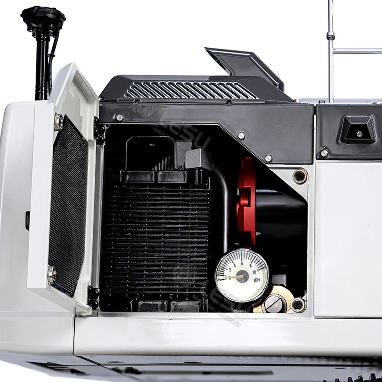 Nowa ulepszona koparka RC LESU LR945 1/14 hydrauliczna 3-ramienna koparka metalowa zdalnie sterowana pojazdy budowlane Model zabawka RC 4 Nowa ulepszona koparka RC LESU LR945 1/14 hydrauliczna 3-ramienna koparka metalowa zdalnie sterowana pojazdy budowlane Model zabawka RC - Image 4