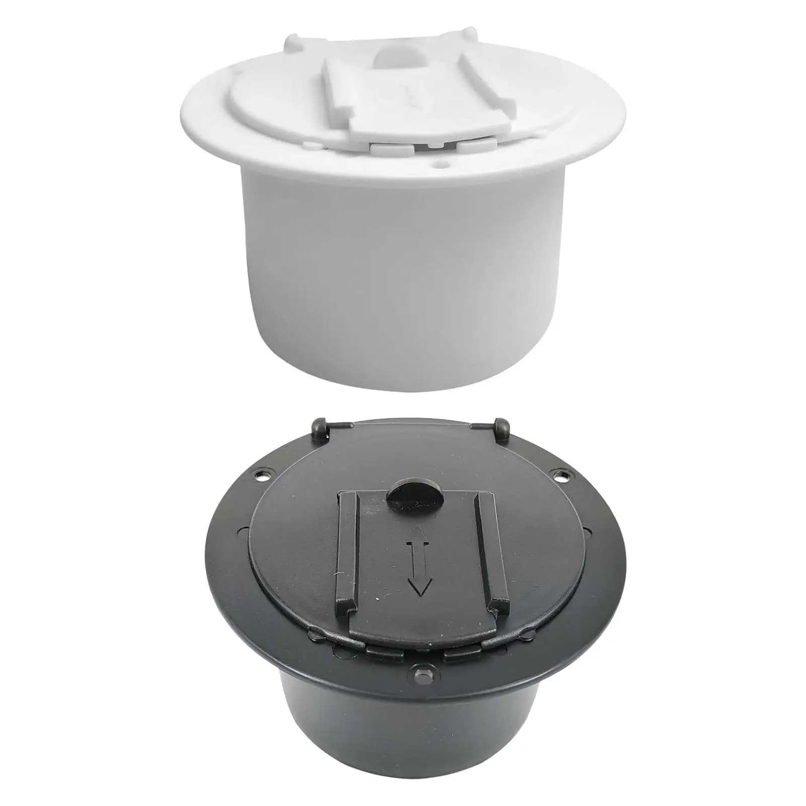Generic Electrical Cable Hatch Direct Replace Round Simple Installation RV Accessories Power Cord Hatch Cover Door Hardware