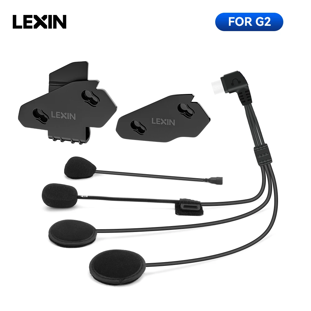Фото Lexin аксессуары для наушников для Lexin G2 Bluetooth Шлем Интерком для домофона разъем для наушников и кронштейн набор №2