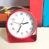 Alarm Clock Nordic Luxury Alarm Clock Mute Children's Student Desk Table Clock Bedroom Study Room Simple Frosted Metal Clock 1