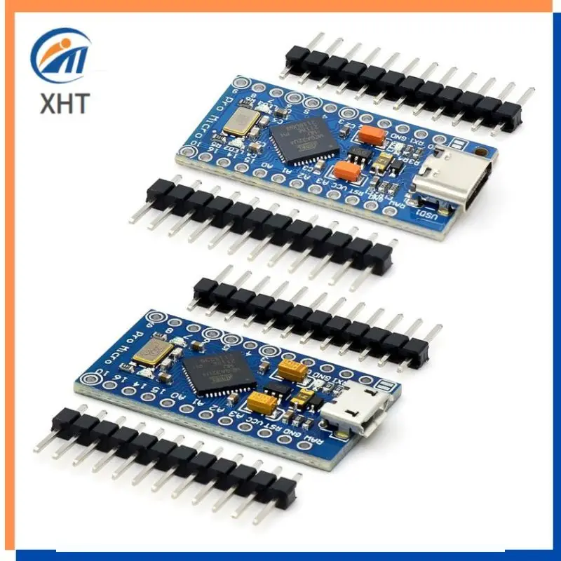 New-Pro-Micro-for-arduino-ATmega32U4-5V-16MHz-Module-with-2-row-pin ...