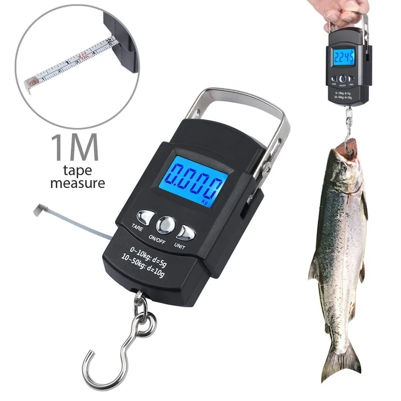 FLYSAND 110lb/50kg Digital Fishing Scale with LCD Display 3