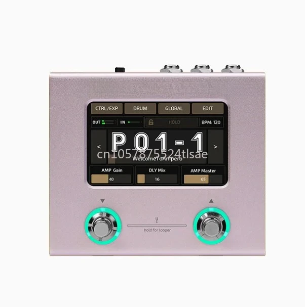 듀얼 코어 디지털 신호 처리 플랫폼을 탑재한 미니 초소형 앰프 모델러 및 효과 프로세서