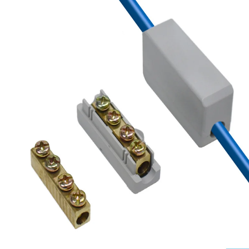 

5pcs Wire Cable Connector Terminal Block High Power I-Type Quick Electrical Wiring Junction Box I-16/25/35/50 2.5-50mm2