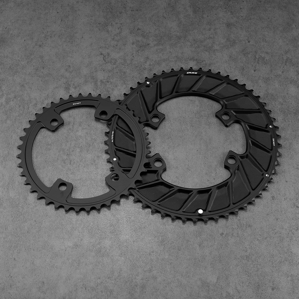 ZRACE UNCHAINED Kettenblatt 105 R7000 R7100 / ULTEGRA R8000 R8100/DURA-ACE R9100 R9200 Asymmetrisches Straßenkettenblatt 50-34 52-36 54-40 – Detail 1