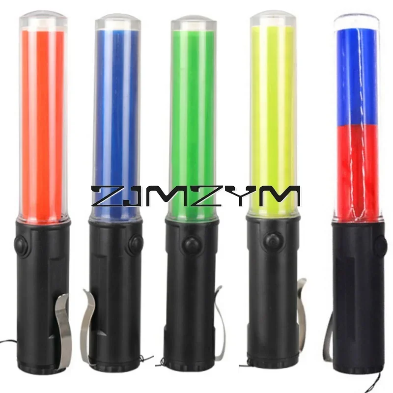 26cm Traffic Light Concert Light Stick Side Clip Design Signal Traffic Wand LED Warning Lamp 3 Flashing Modes led warning light traffic signal wand