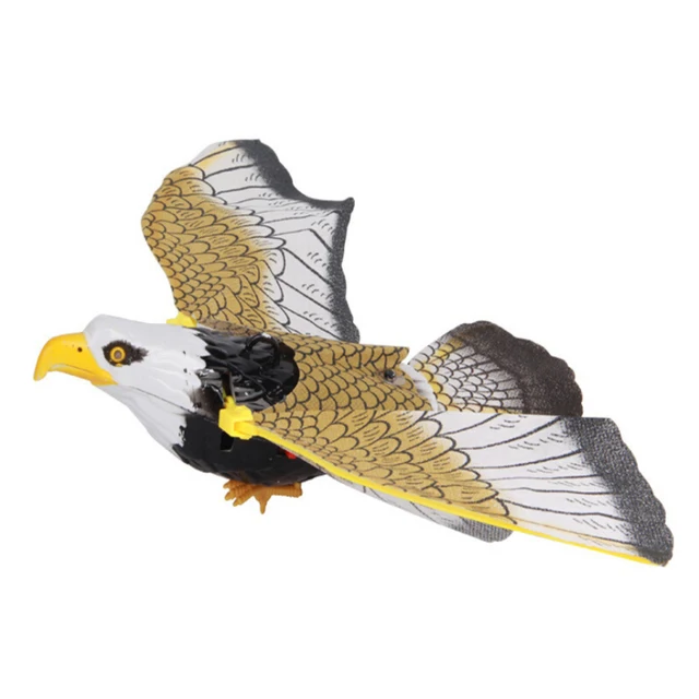 Big Electric Eagle Flying Bird LED Light Eye Glowing Sound Bird Hawk Toys Kids Educational Toys play  interactive toys 4