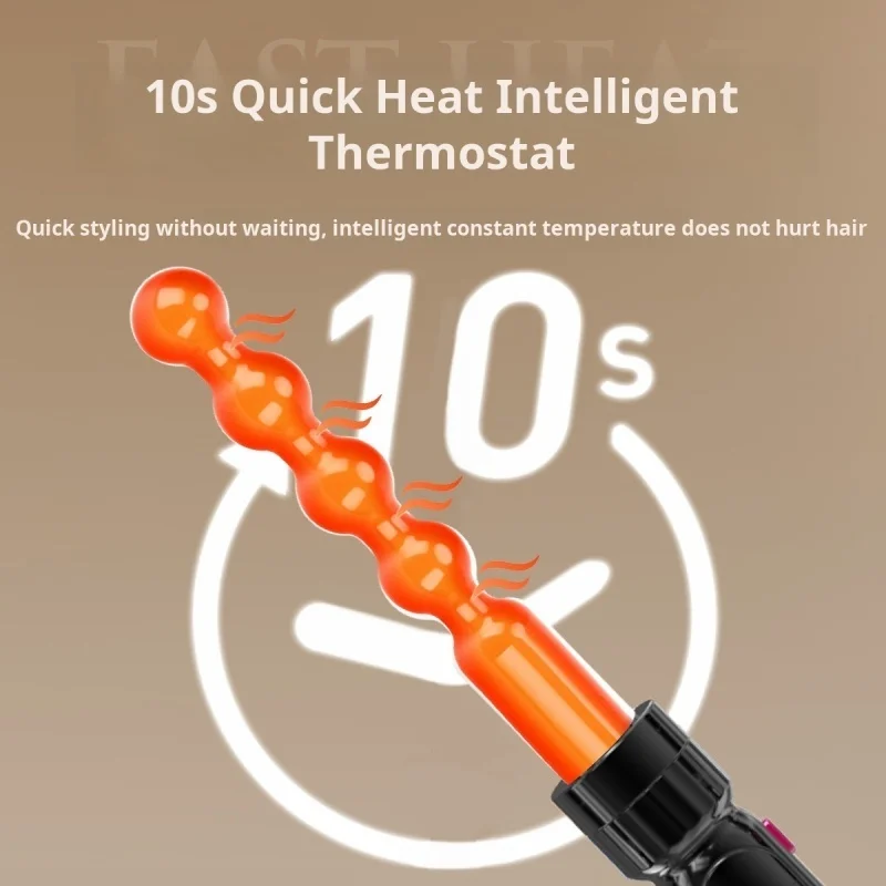 7-in-1 Household LCD ceramic heated straight hair comb Multi functional hair changing curling iron 3